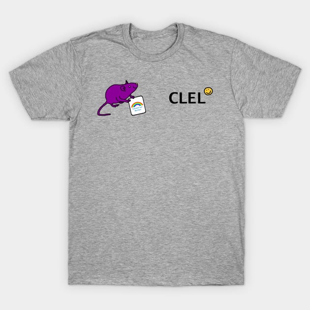 Clel and Purple Rat Essential Employee meme T-Shirt by ellenhenryart